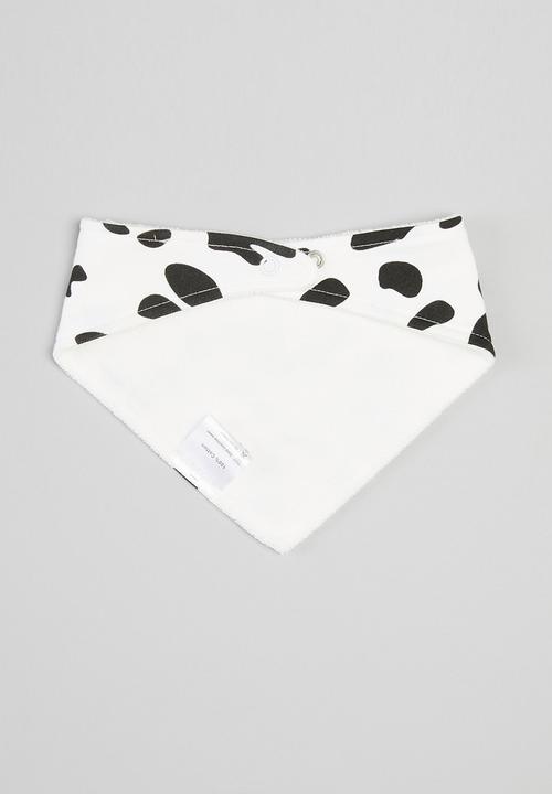 Pop Candy - Cow 3 pack bibs - white