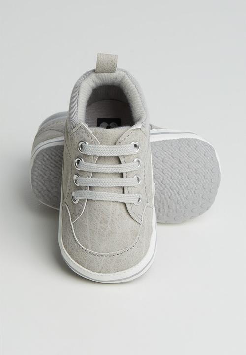 Pop Candy - Baby boys hi top sneaker - grey