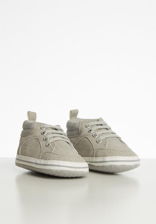Pop Candy - Baby boys hi top sneaker - grey