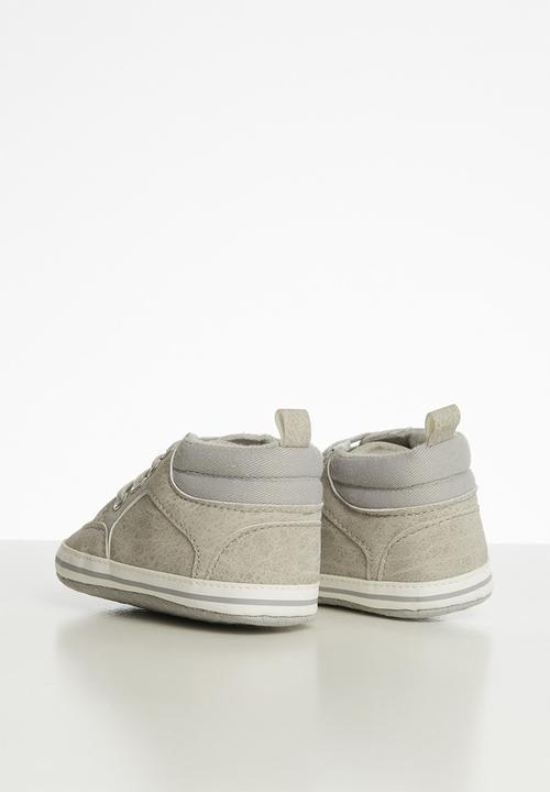 Pop Candy - Baby boys hi top sneaker - grey