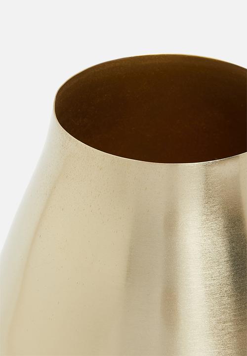 Sixth Floor - Shia metal vase - gold