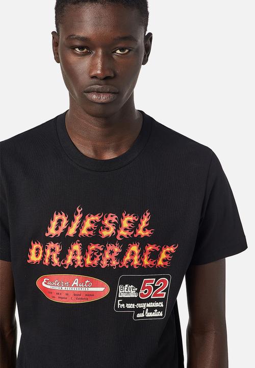 Diesel  - T-diegor-c7 printed short sleeve tee - black