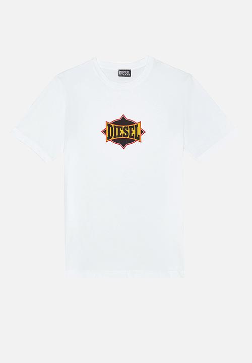 Diesel  - T-just-c13 printed short sleeve tee - white