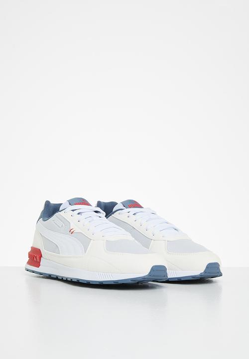 PUMA - Graviton jr - nimbus cloud-puma white-evening sky-high risk red
