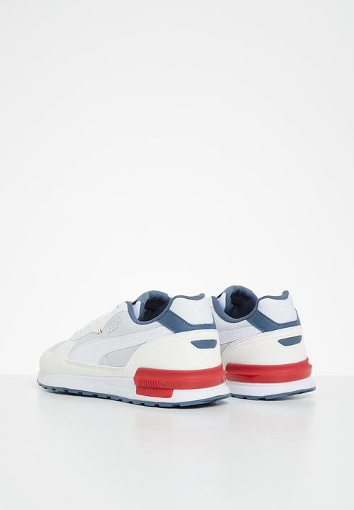 PUMA - Graviton jr - nimbus cloud-puma white-evening sky-high risk red