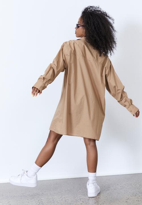Factorie - Oversized shirt - tigers eye