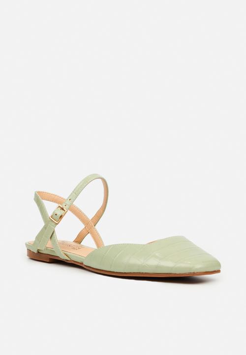 Butterfly Feet - Alina 1 ankle tie ballet - mint
