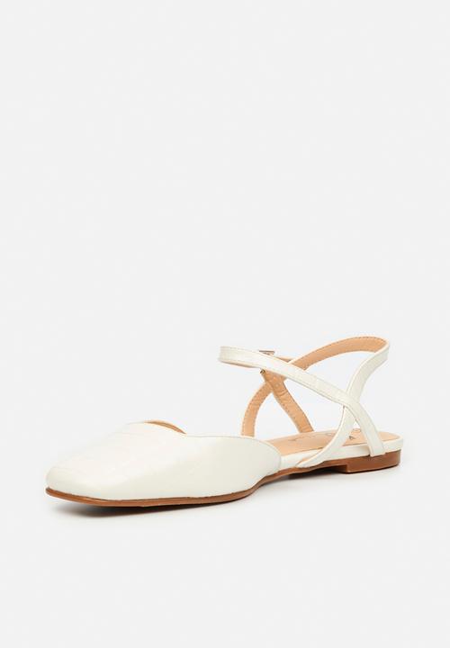 Butterfly Feet - Alina 1 ankle tie ballet - white