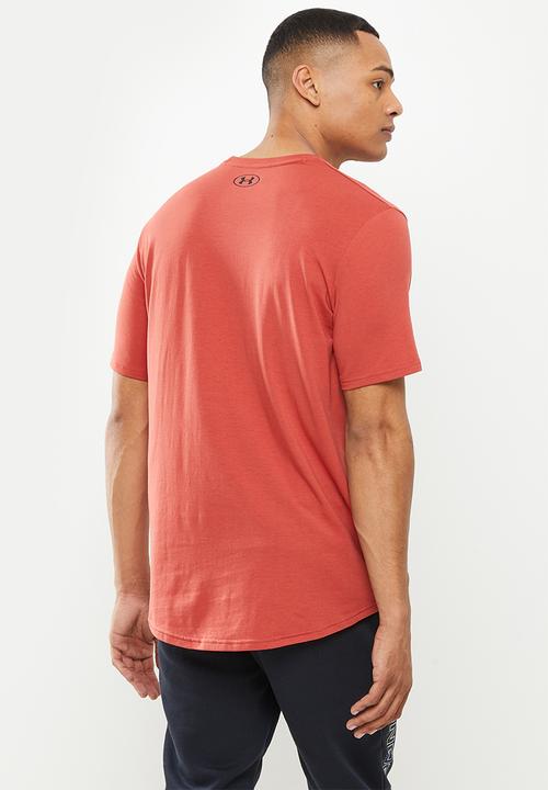 Under Armour - UA Project Rock Outworked SS Tee - rust