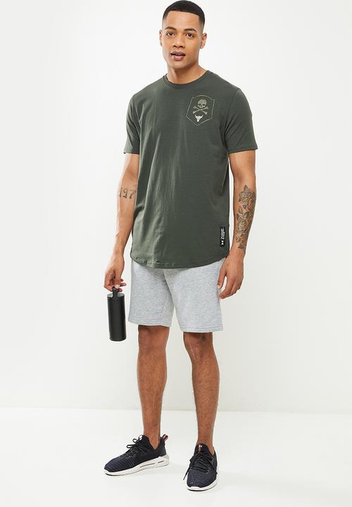 Under Armour - UA Project Rock 100 Percent SS Tee- baroque green