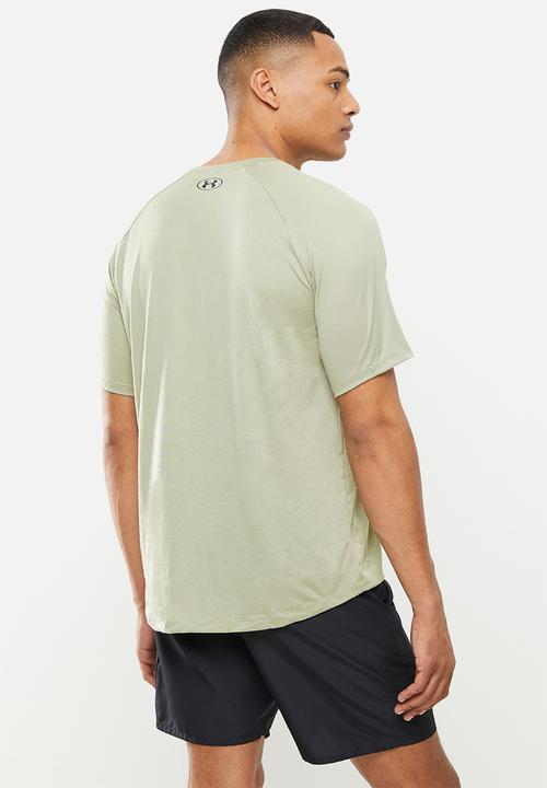 Under Armour - UA Tech™ 2.0 Wordmark Short Sleeve Tee - khaki gey