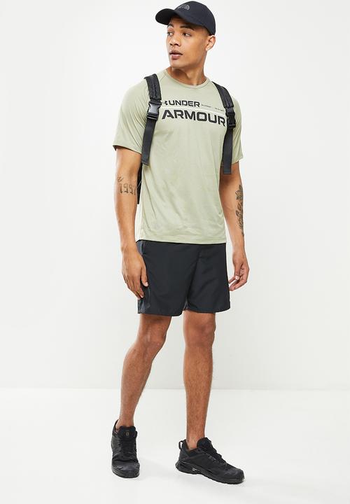 Under Armour - UA Tech™ 2.0 Wordmark Short Sleeve Tee - khaki gey