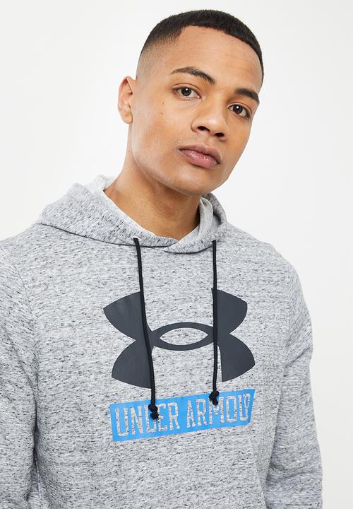 Under Armour - Ua rival terry logo hoodie - grey