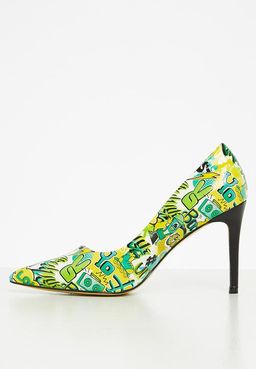 Plum - Zuri barely there court heel - green