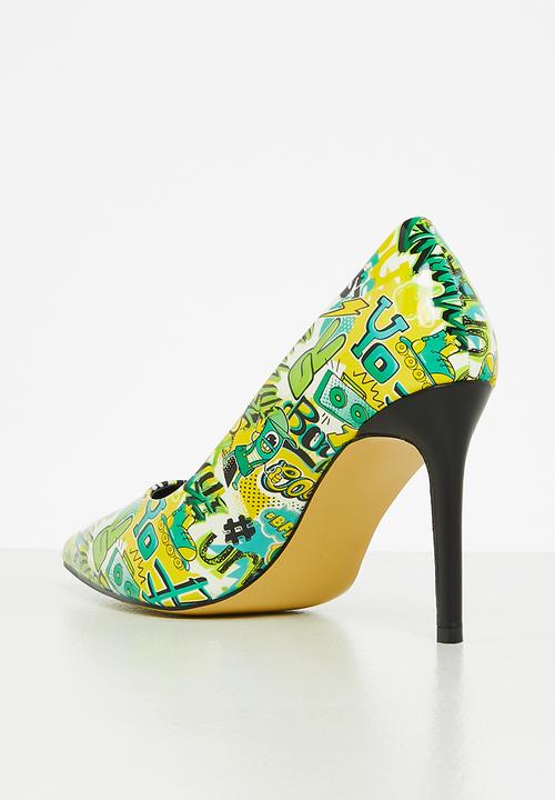 Plum - Zuri barely there court heel - green