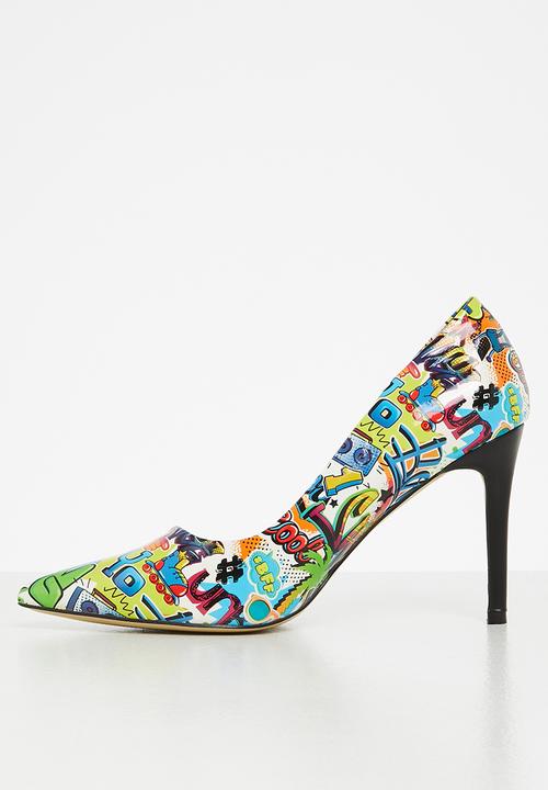 Plum - Zuri barely there court heel - blue