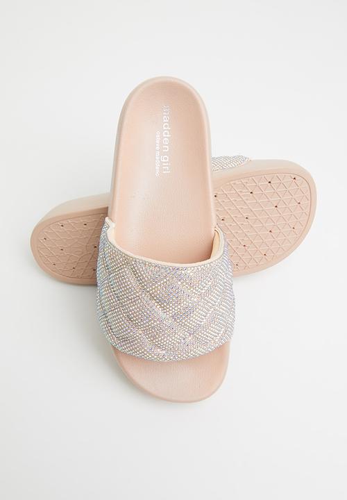 Madden Girl - Estie flatform slide - blush