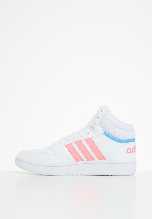 adidas Originals - Hoops mid 3.0 k - ftwr white/acid red/sky rush