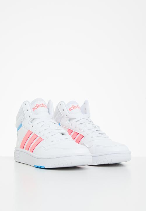 adidas Originals - Hoops mid 3.0 k - ftwr white/acid red/sky rush