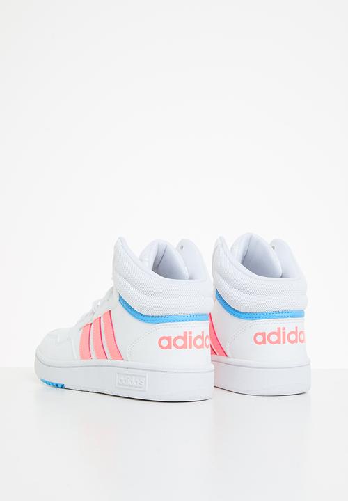 adidas Originals - Hoops mid 3.0 k - ftwr white/acid red/sky rush