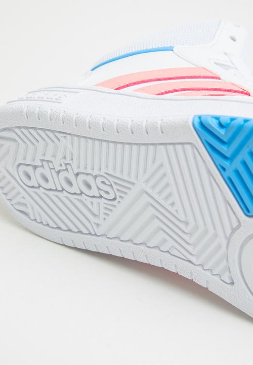 adidas Originals - Hoops mid 3.0 k - ftwr white/acid red/sky rush