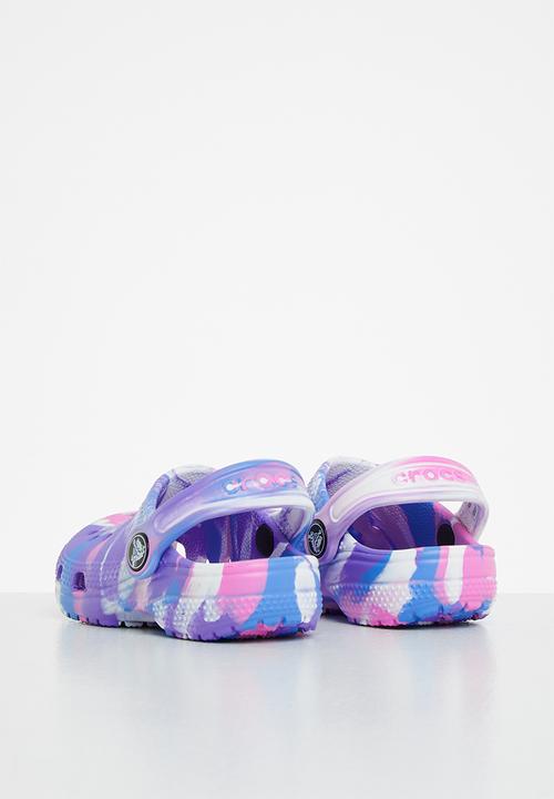 Crocs - Classic marbled clog t - white & pink