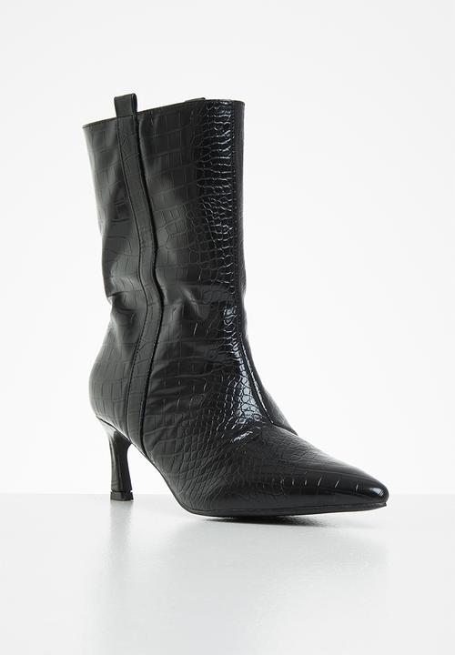 Z_Code_Z - Kavia pointed stiletto boot - black