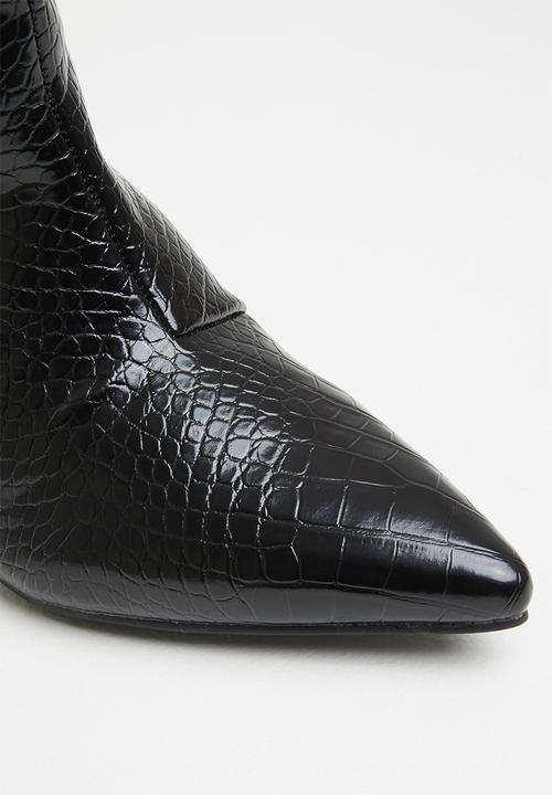 Z_Code_Z - Kavia pointed stiletto boot - black