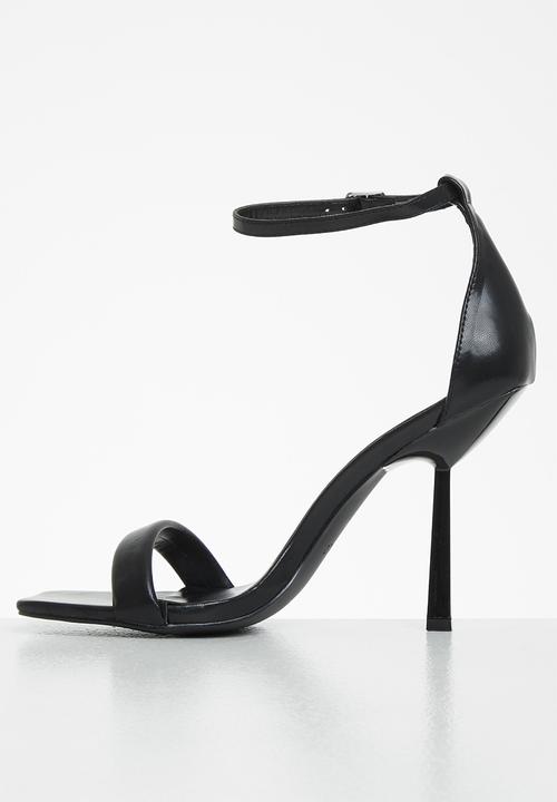 Z_Code_Z - Zoe ankle tie square toe heel - black