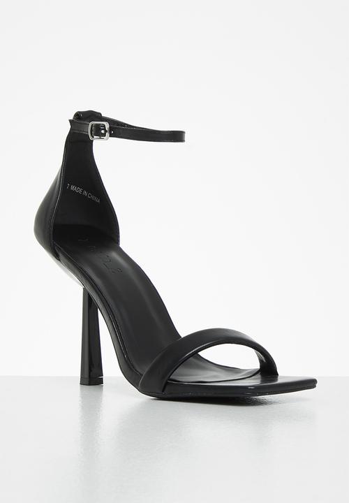 Z_Code_Z - Zoe ankle tie square toe heel - black
