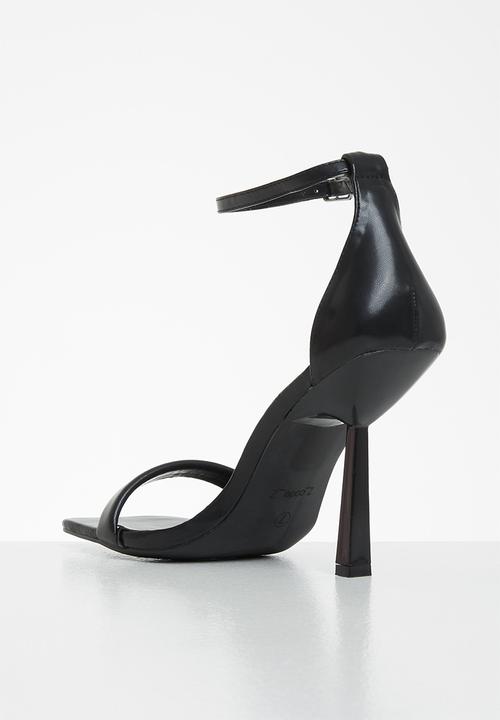 Z_Code_Z - Zoe ankle tie square toe heel - black