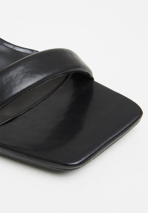 Z_Code_Z - Zoe ankle tie square toe heel - black