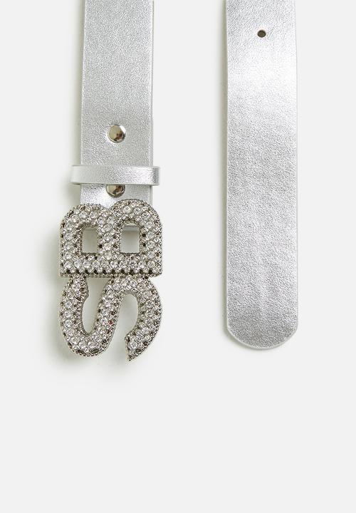 SISSY BOY - Bling belt - silver
