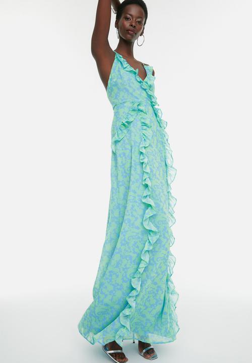 Trendyol - Ruffle detail maxi dress - mint