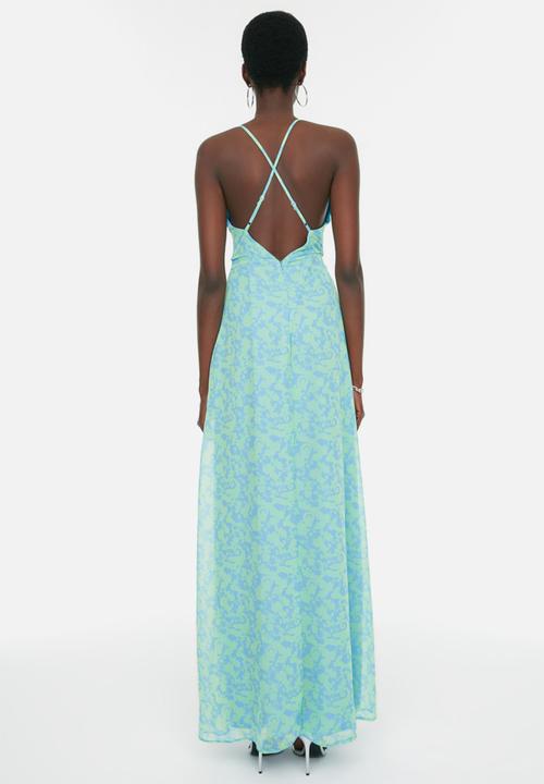 Trendyol - Ruffle detail maxi dress - mint