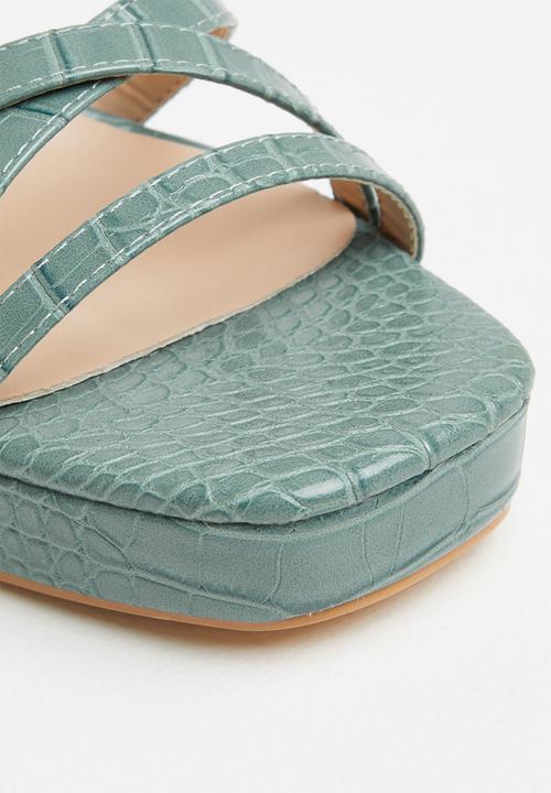 Z_Code_Z - Jess chunky block heel - teal 