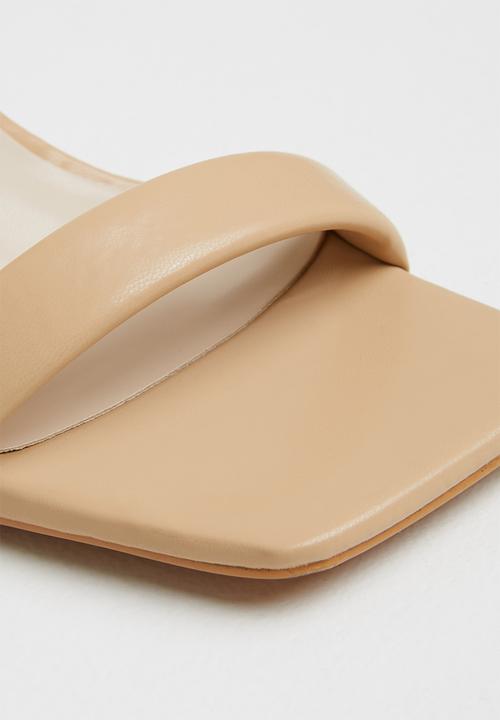 Z_Code_Z - Zoe ankle tie square toe heel - beige