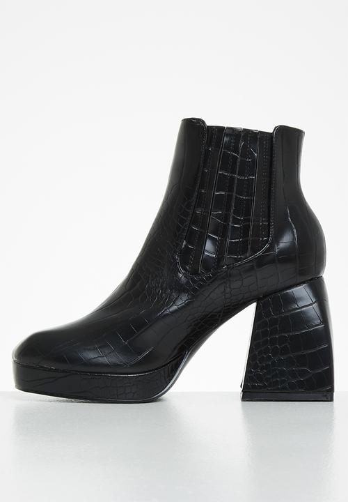 Z_Code_Z - Emma platform ankle boot - black 