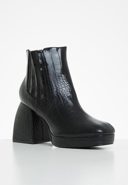 Z_Code_Z - Emma platform ankle boot - black 