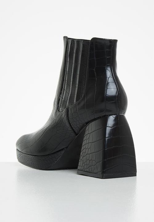 Z_Code_Z - Emma platform ankle boot - black 