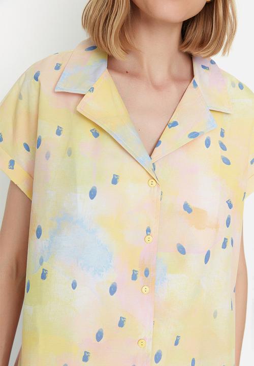 Trendyol - Tall short sleeve shirt - yellow