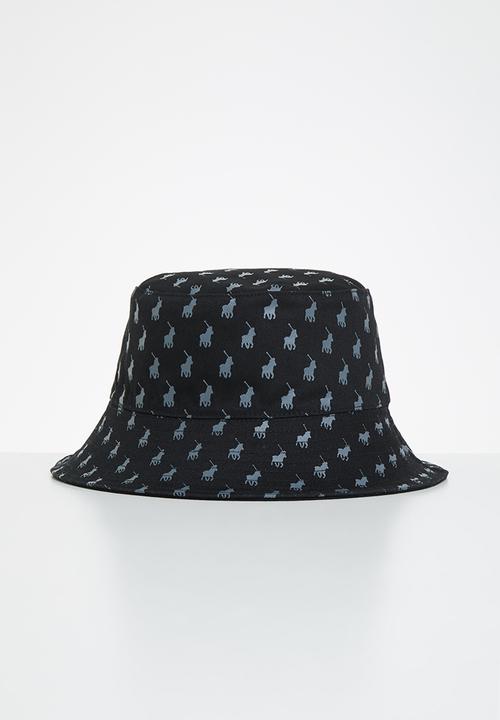 POLO - Denim monogram reversible bucket - dark wash