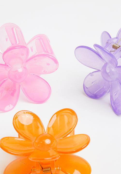Cotton On - 3 Pack claw clips - multi 