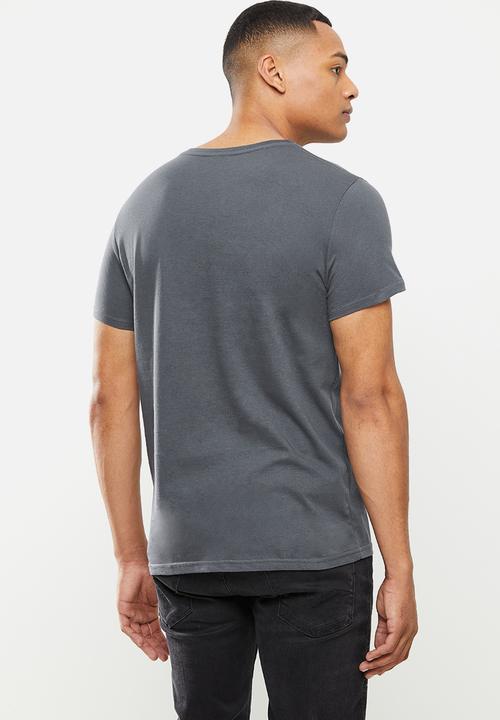 urban° - Urban flock logo T-shirt - charcoal