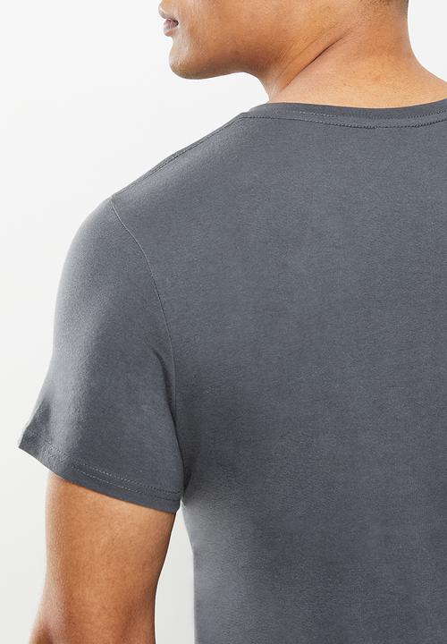 urban° - Urban flock logo T-shirt - charcoal