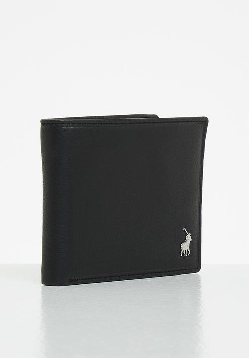 POLO - Billfold with coin section   black
