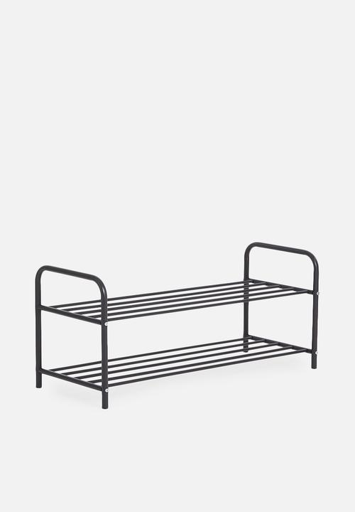 H&S - Shoe rack 2 layers - black