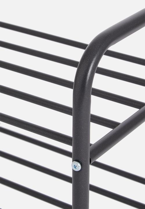 H&S - Shoe rack 2 layers - black