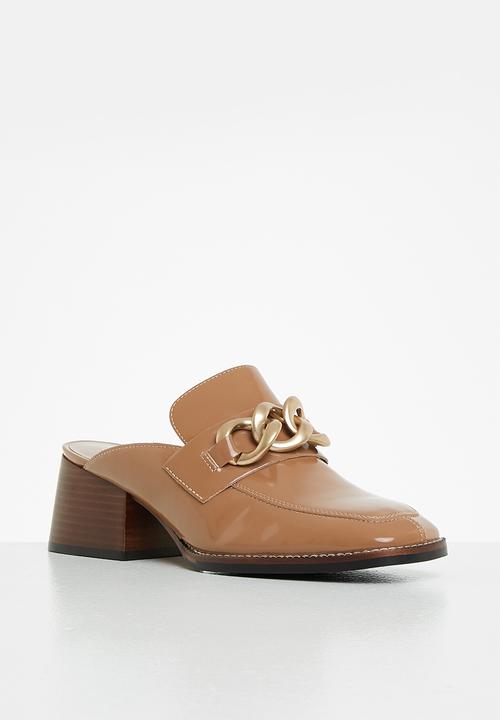 Steve Madden - Lorie loafer mule heel - tan