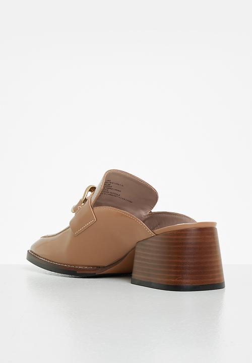 Steve Madden - Lorie loafer mule heel - tan